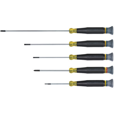 Juego de 5 desarmadores para electr?nica 85614 klein tools