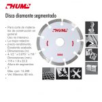 DISCO DIAMANTE SEGMENTADO 2555 AUSTROMEX HUM 4 1/2