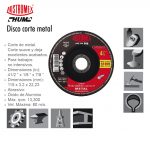 DISCO PARA CORTE METAL 566 AUSTROMEX HUM 4 1/2