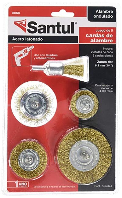 Cardas para taladro juego de 5 piezas zanco 1/4 SANTUL 8068