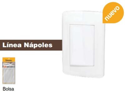 Apagador y contacto con placa armada napoles SANELEC 4484 1