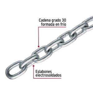 Cadena galvanizada 3-8 truper