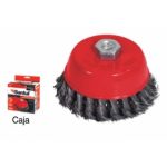 Carda para esmeriladora angular de copa alambre ondulado  SANTUL 8588