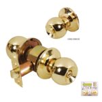 Cerradura pomo para baño laton brillante