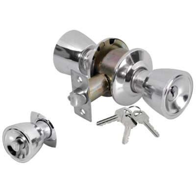 Cerradura tipo copa para recamara acero inoxidable