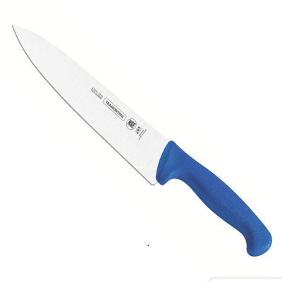 Cuchillo carnicero para chef Tramontina 10 pulgadas azul