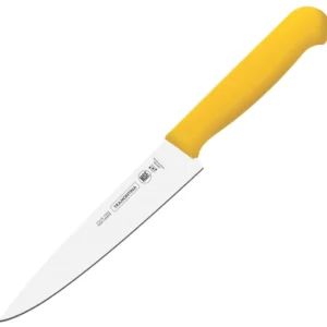 Cuchillo carnicero para chef Tramontina 6 pulgadas amarillo