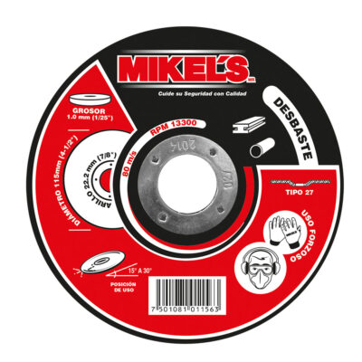 Disco de corte de metal  Mikels DC-41