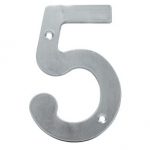 Número 5 para exterior 4 de aleación de zinc SANTUL 8435