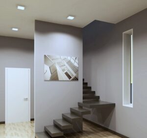 L6360-130 Magg Downlight cuadrado SQ 3 Flat 3.5w 6000K 2 Downlight magg cuadrado led 3w 6000k