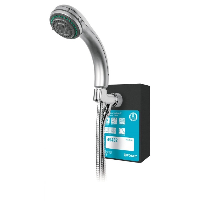 Exhibidor de regadera manual con soporte Aqua EX-R-018 55806 Foset
