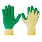 Guante de poliester con palma de latex mediano