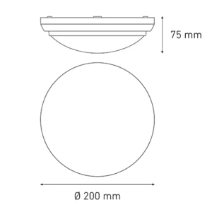 L5245-130 Magg Ceiling 200 Plafon exterior led 15w 6000k 2 Magg Ceiling 200
