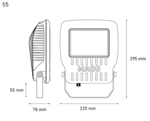 L7452-630 Magg Reflector led KR 55 55w 6000K 2 Magg KR 55