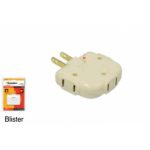 Adaptador tipo bisagra plana 3contactos SANELEC 1523