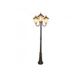 PFT-1402-3/BA tecnolite Farol exterior de poste E27X3 Rimini I