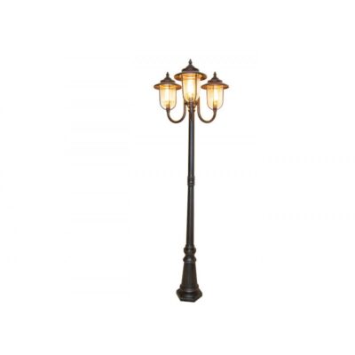 PFT-1402-3/BA tecnolite Farol exterior de poste E27X3 Rimini I
