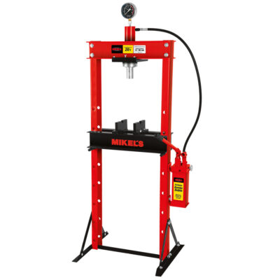 Prensa hidroneumatica 20 t con piston y manometro Mikels PHB-25