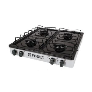 Parrilla de gas 4 quemadores foset