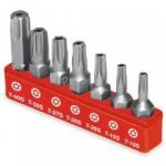 Puntas para desarmador torx de1 con seguro juego de 7 piezas SANTUL 7474