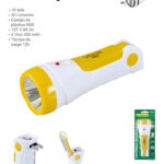 LINTERNA RECARGABLE .5W 1 LED LARGO ALCANCE + 8 LED LT