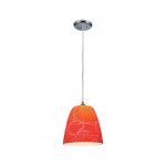 CTL-8083/RO tecnolite Lampara colgante roja Lubeck