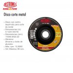 DISCO PARA CORTE METAL TIPO 42 AUSTROMEX 524 KREATOR 4 1/2