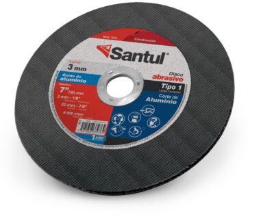 Disco abrasivo 7 corte de aluminio tipo 1 alto rendimiento SANTUL 7976