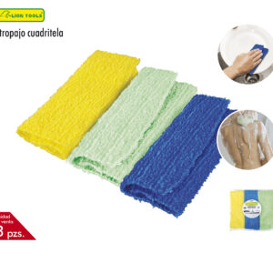 ESTROPAJO MULTIUSOS 25 x 21 CM 3 PIEZAS  LION TOOLS