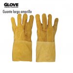 GUANTE DE CARNAZA AMARILLO LARGO