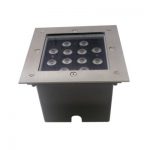 HLED-688/12W/30S tecnolite Lampara LED exterior empotrable piso 12W 3000K