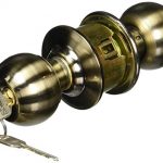Cerradura de pomo esfera mecamismo cilíndrico latón antig para recamara SANTUL 8574