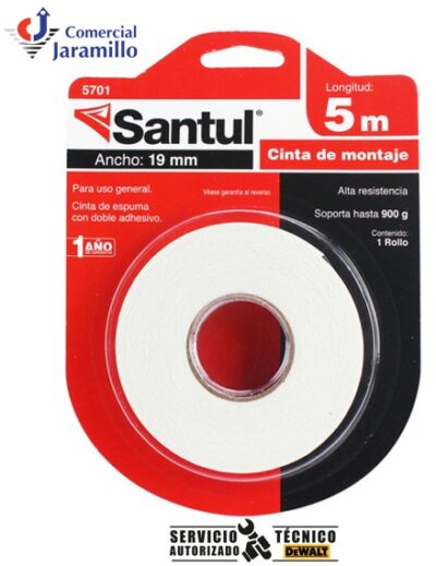 Cinta de montaje 5m SANTUL 5701