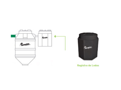 Registro de lodos para biodigestor Rotoplas 1