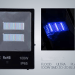 Reflector led azul 100w exterior