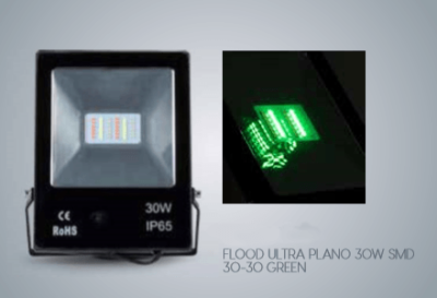 Reflector led color verde 30w 1