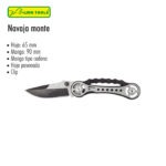 NAVAJA DE MONTE 2 1/2 PULGADAS NEGRA TIPO CADENA CON CLIP LION TOOLS