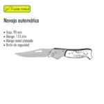 NAVAJA 3 PULGADAS AUTOMATICA COLOR PLATA LION TOOLS
