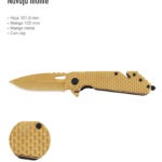 NAVAJA DE MONTE DORADA CON CLIP LION TOOLS