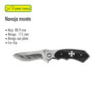 NAVAJA DE CAZA 3 1/2 CRUZ PLATA LION TOOLS