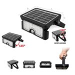 Luminaria led solar 5w 6000k ajustable