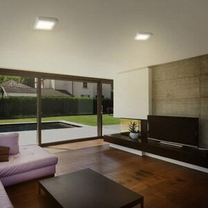 18PTLLEDC30MVB Tecnolite Plafon led sobreponer cuadrado 12w 3000k