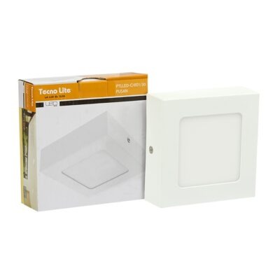 6PTLLEDC65MVB Tecnolite Plafon led cuadrado sobreponer 6w 6500k