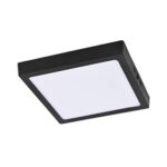 18PTLLEDC30MVN Tecnolite Plafon led negro sobreponer cuadrado 12w 3000k