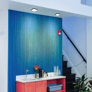 Plafon led cuadrado de sobreponer negro 24w 6500k tecnolite