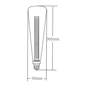 Foco led vintage E27 3.5w tecnolite