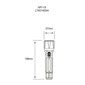 LT40140NA Tecnolite Lampara led recargable de mano tecnolite 1w Handen I 2 Haden II Tecnolite