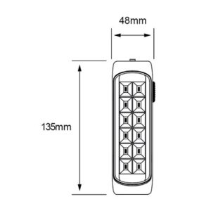 LT180136NA Tecnolite Lampara recargable tecnolite 3.5w Taula 1