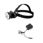 Linterna led recargable para cabeza 3w