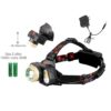 Linterna recargable para cabeza 6w